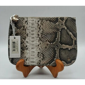 Stephanie Johnson Java Coffee Large Flat Pouch Make Up Bag NWT